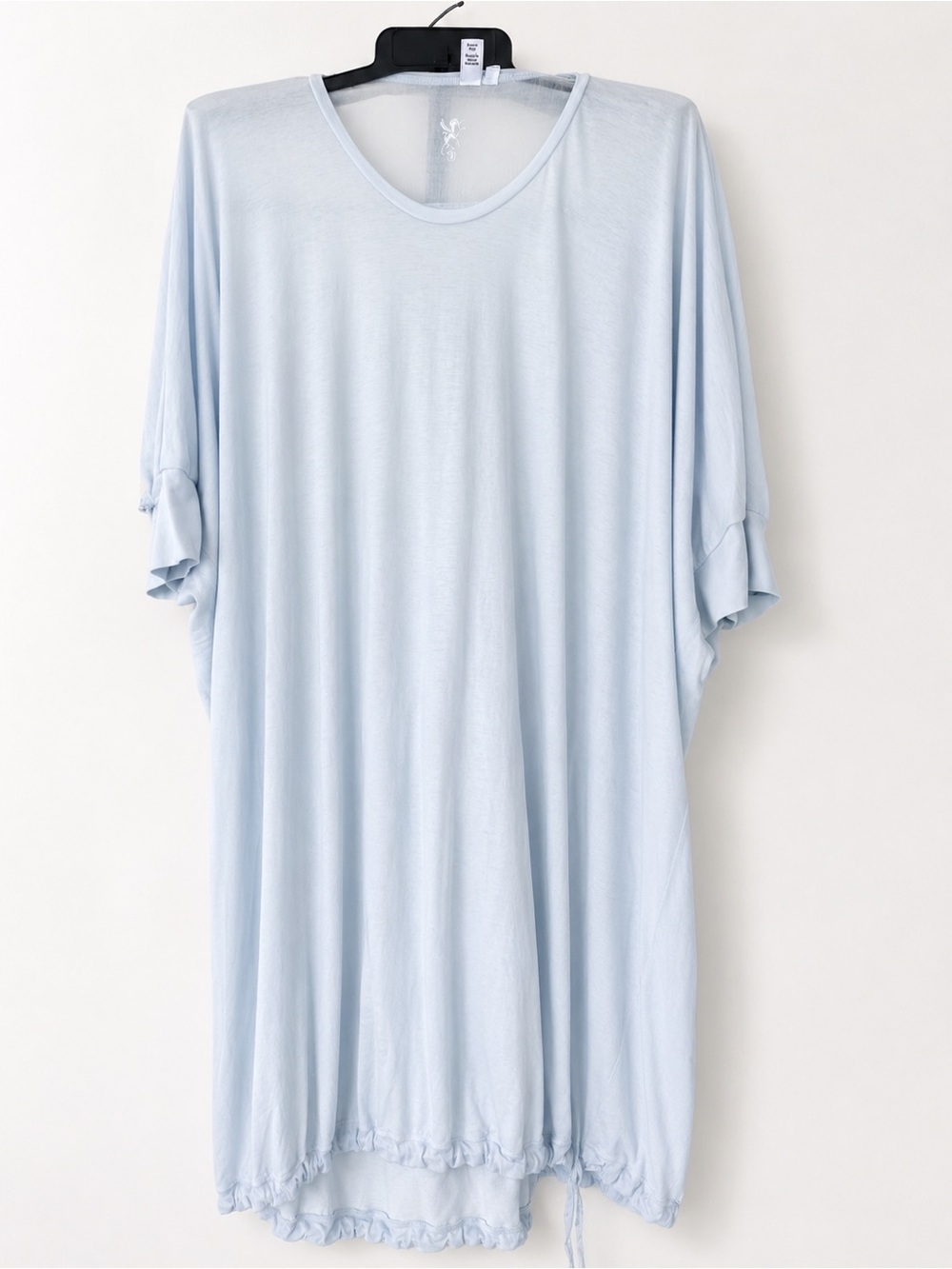 European Culture by David Peppicelli Light Blue Oversized Tunic